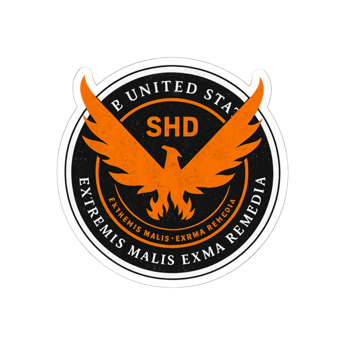 The Division SHD Eagle Emblem Sticker | Bold Gaming Decal - alternate angle 1, merchandise