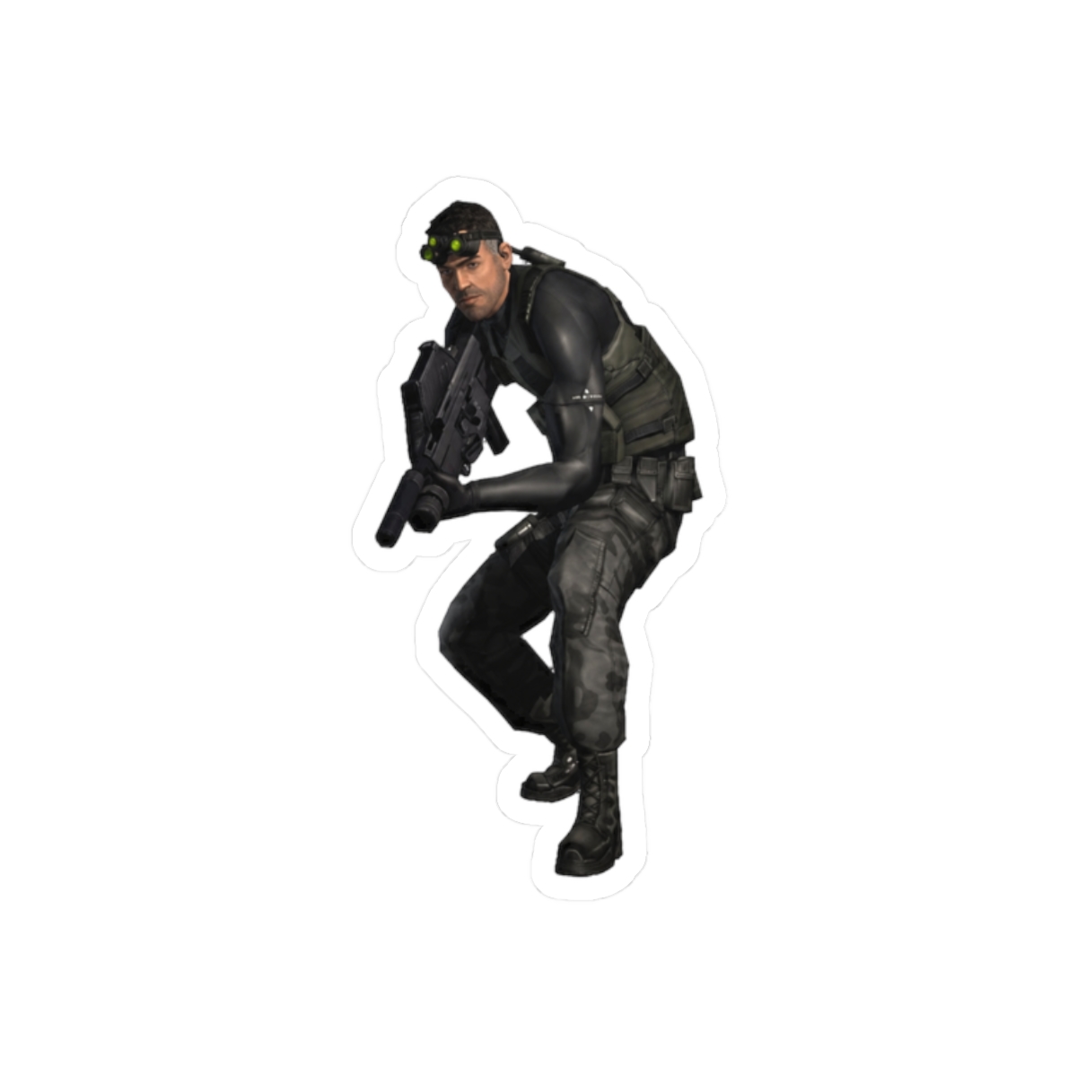 Sam Fisher Splinter Cell Full Render Sticker | Bold Vinyl Decal - alternate angle 3, merchandise