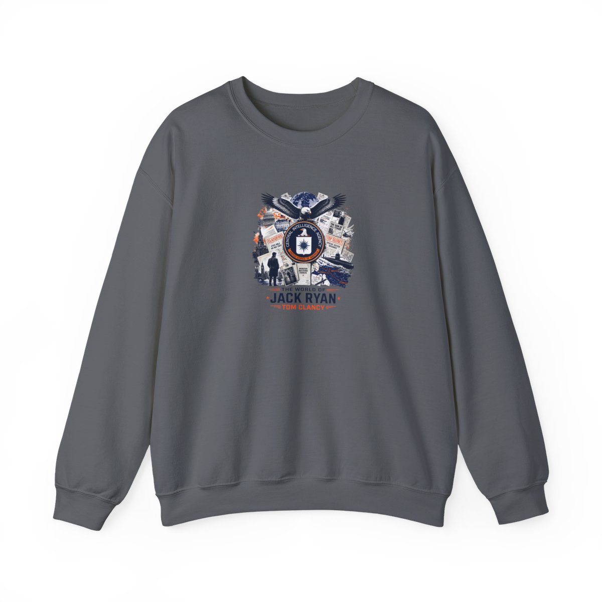 Tom Clancy "The World of Jack Ryan - Tom Clancy" Crewneck - alternate angle 2, merchandise