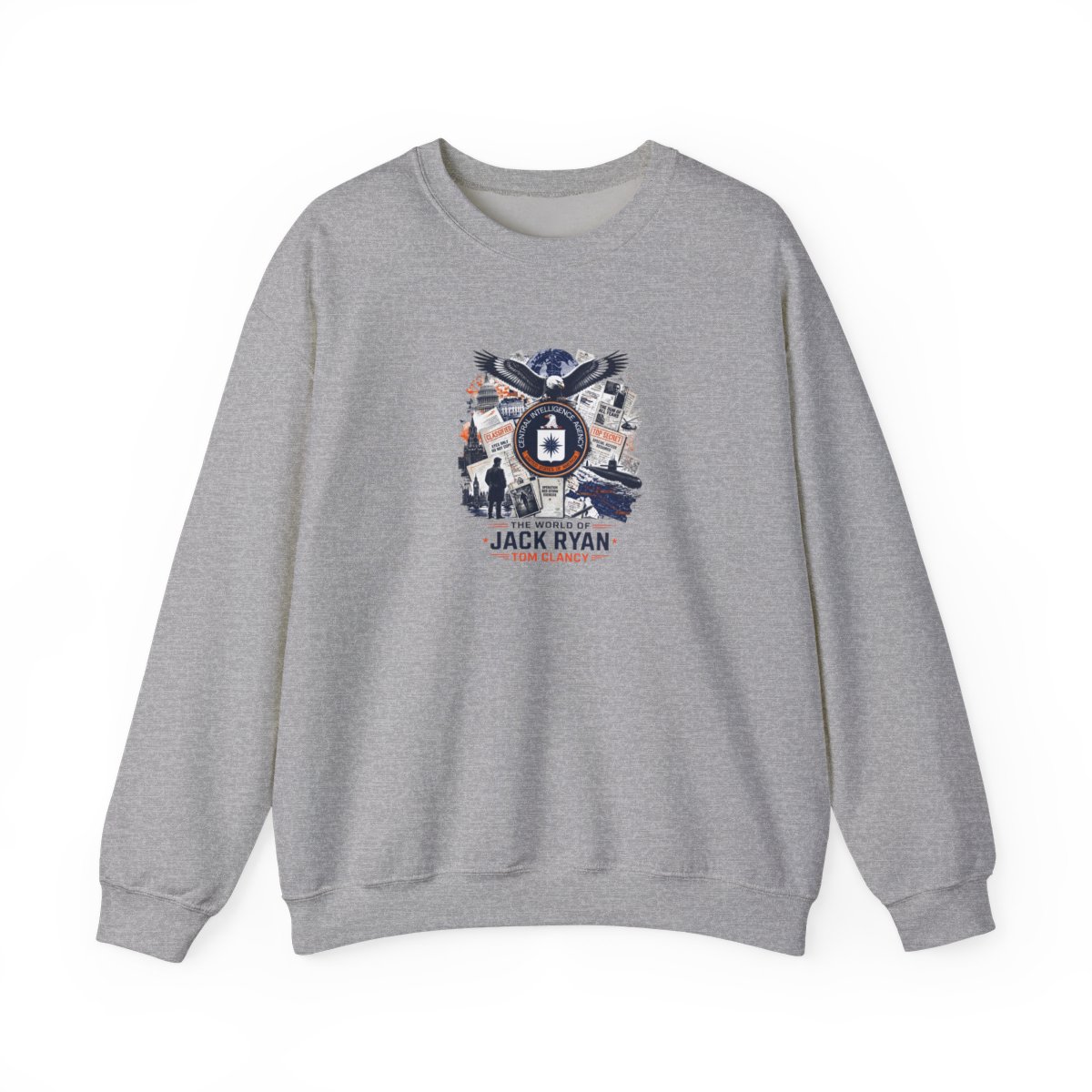 Tom Clancy "The World of Jack Ryan - Tom Clancy" Crewneck - alternate angle 4, merchandise