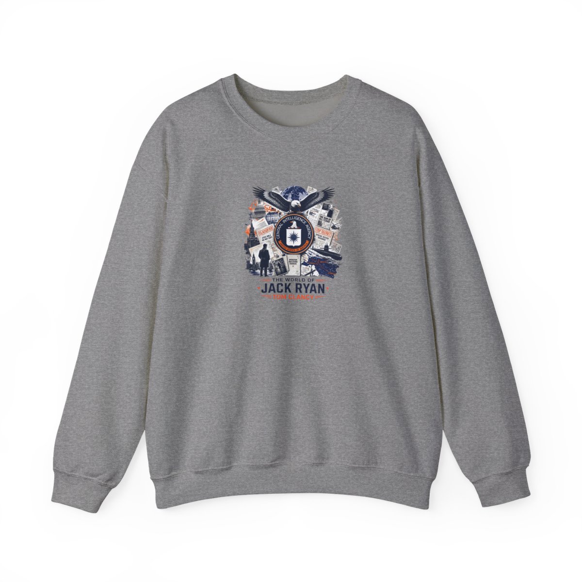 Tom Clancy "The World of Jack Ryan - Tom Clancy" Crewneck - alternate angle 5, merchandise