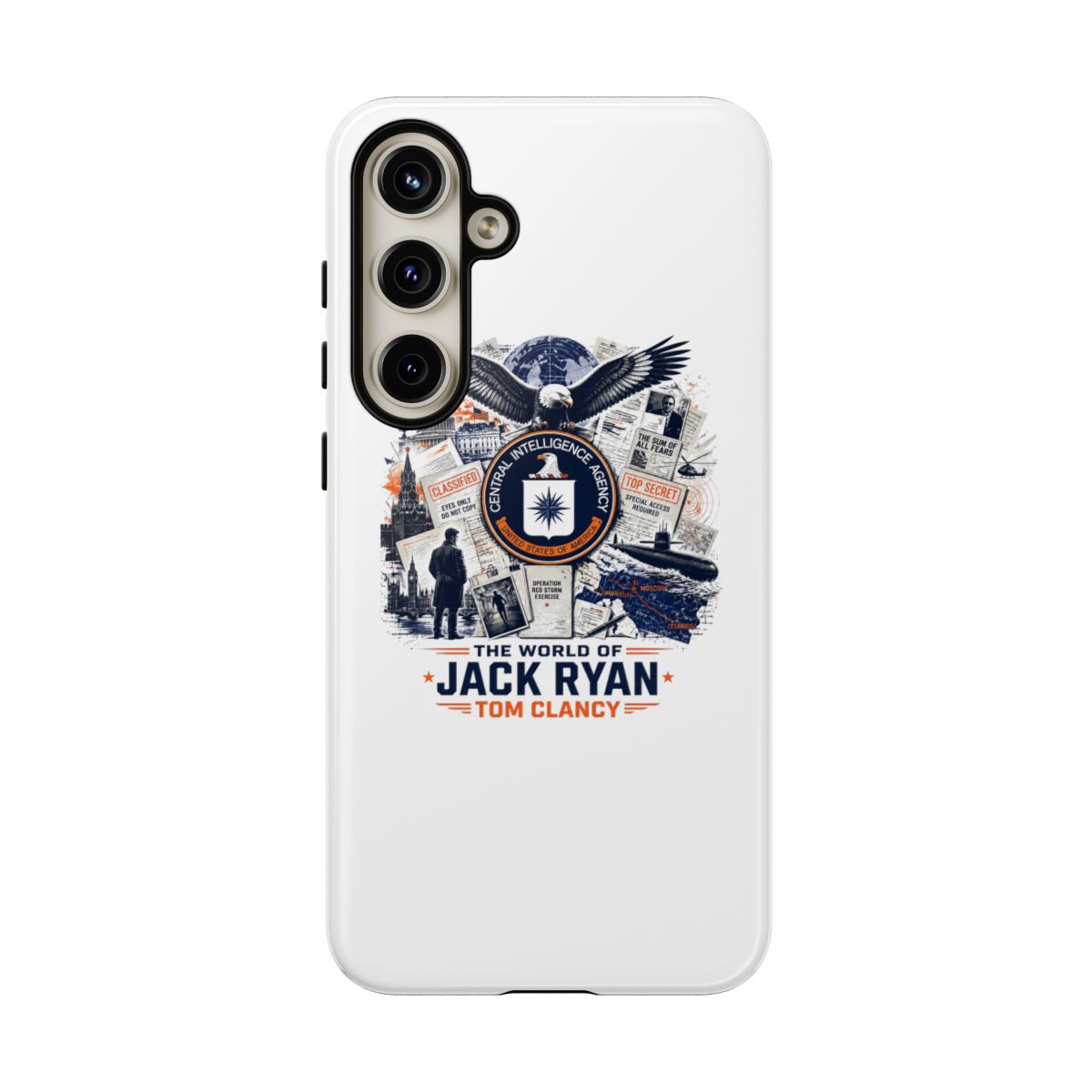 Tom Clancy "The World of Jack Ryan - Tom Clancy" Phone Case - alternate angle 1, merchandise