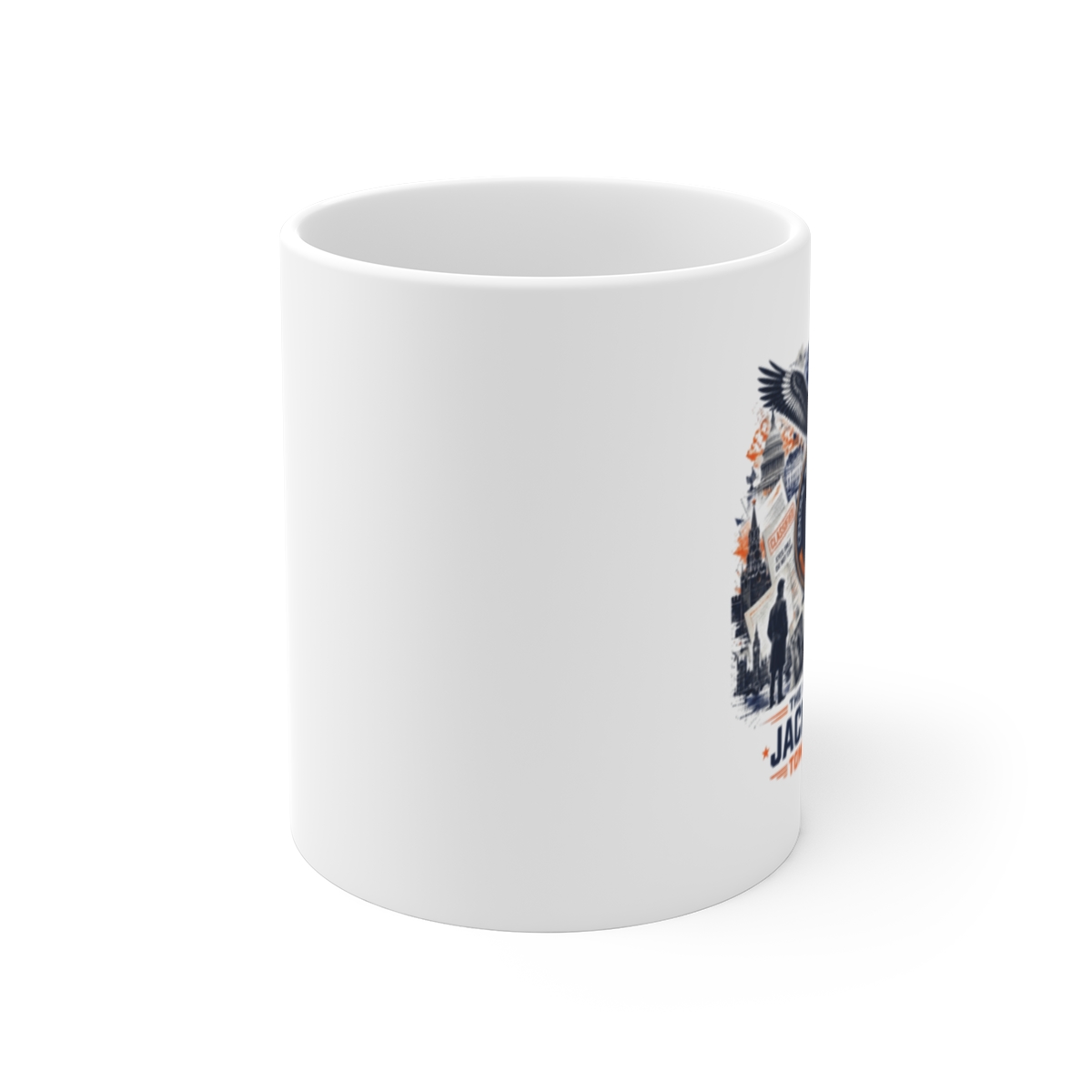 Tom Clancy "The World of Jack Ryan - Tom Clancy" White Mug - alternate angle 1, merchandise